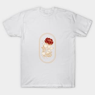 Rose Flower Emblem T-Shirt